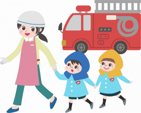 避難訓練イメージ 避難訓練イメージ